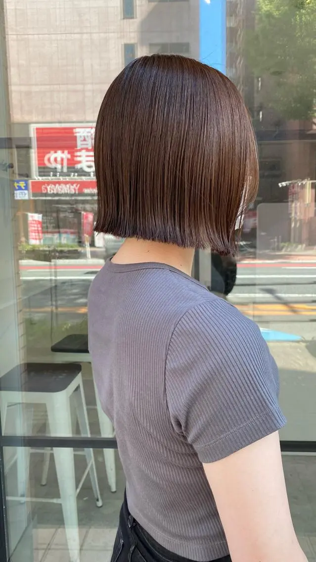 ショート カット トリートメント RURI韓国ボブ 🇰🇷タッセルボブのヘアスタイル