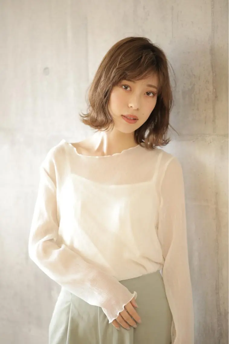 ショート 切りっぱなしボブ ボブ レイヤーカット 𓂃megu‪𓂃 森野めぐみのヘアスタイル