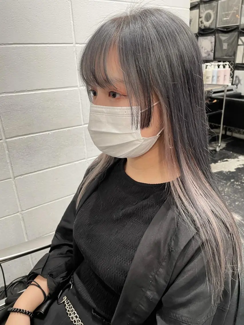 ロング カラー ヘアアレンジ ブリーチ カット ヘアカラー トリートメント 艶ハイトーン/ヘア アレンジAYAKAのヘアスタイル