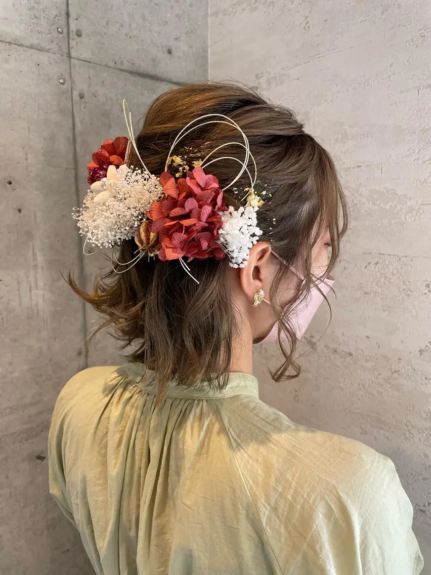 ミディアム ヘアアレンジ 🎀ヘアセット/艶髪 /はやしほのか🎀のヘアスタイル