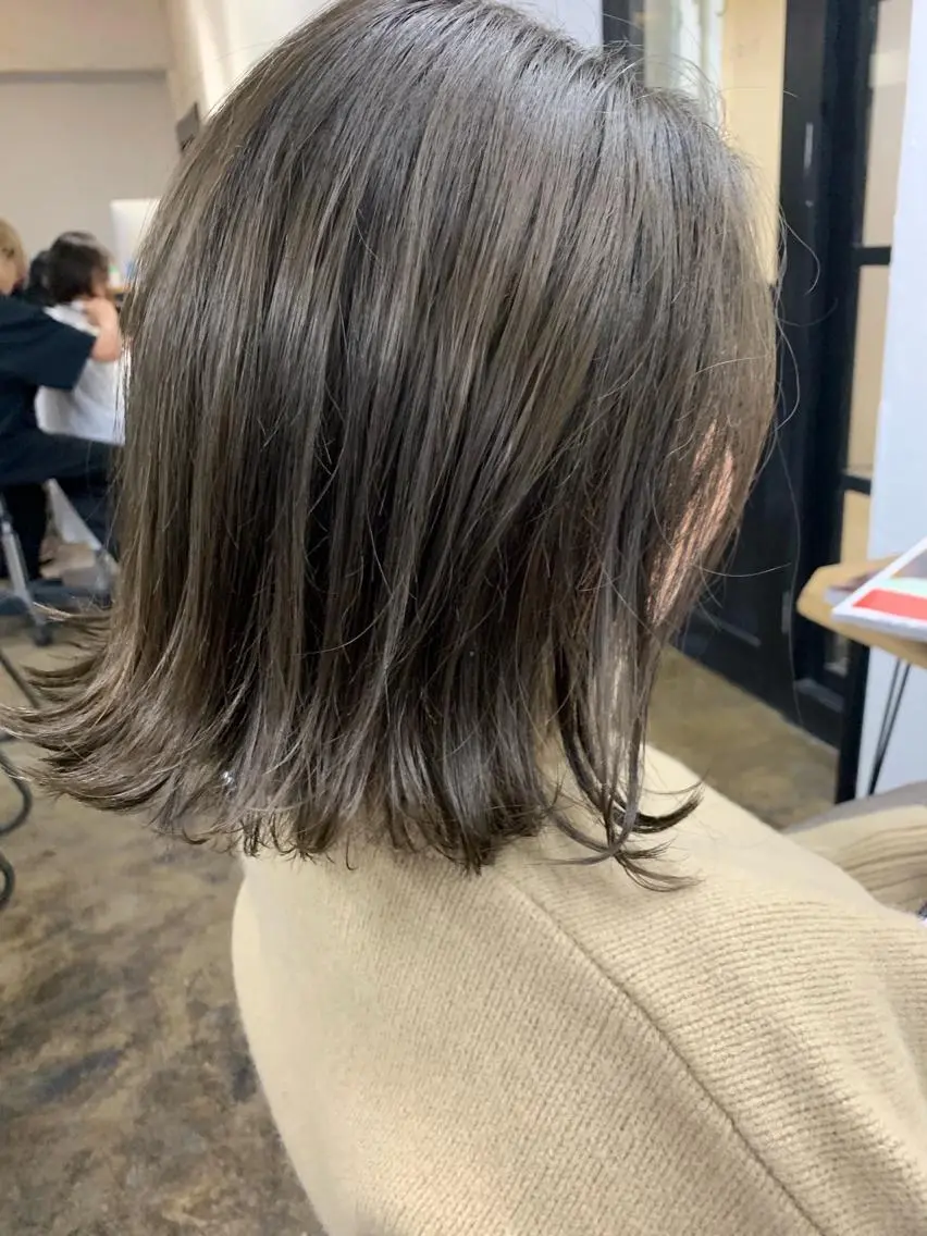 ショート カラー グレージュ メンズパーマ メンズ特化ryoのヘアスタイル