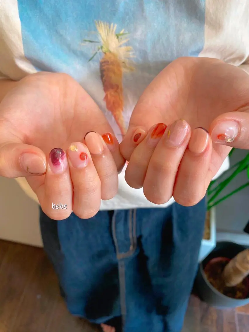 ネイル 夏ネイル ハンドネイル Ann nailのネイルデザイン