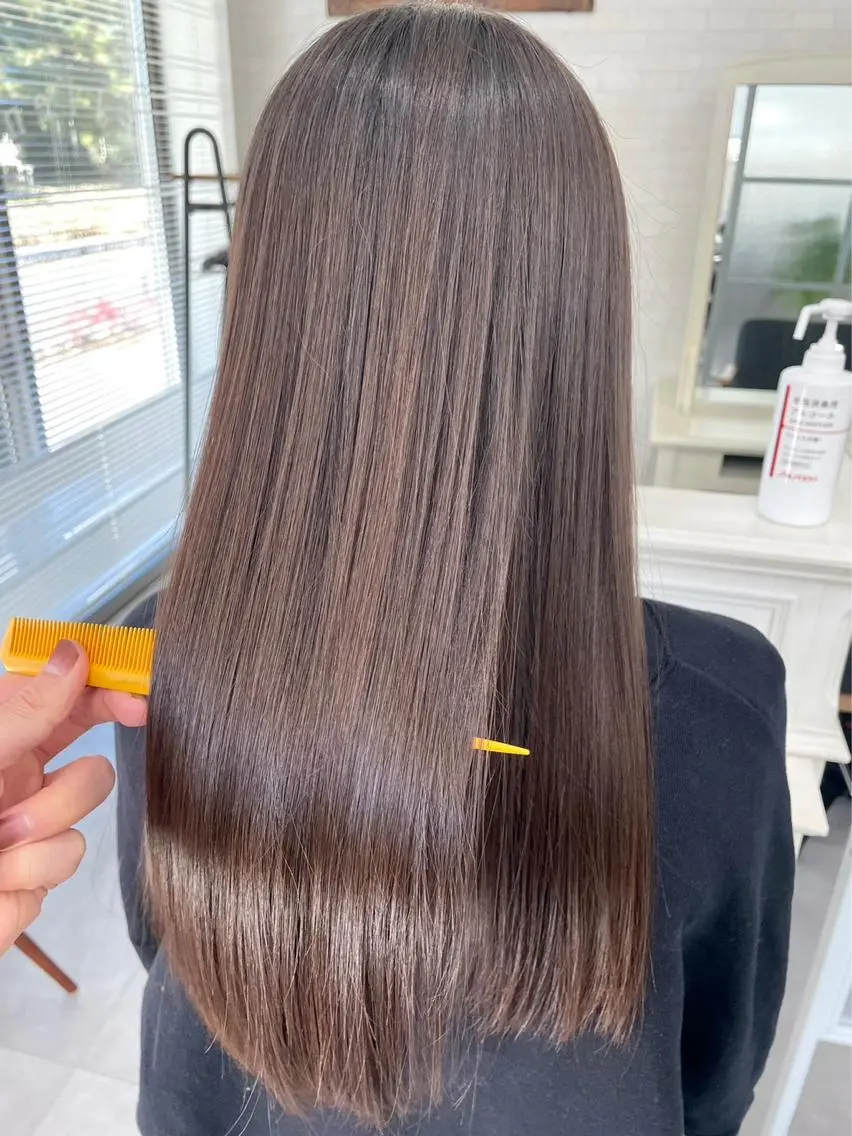 ロング トリートメント ババ リョウゴのヘアスタイル