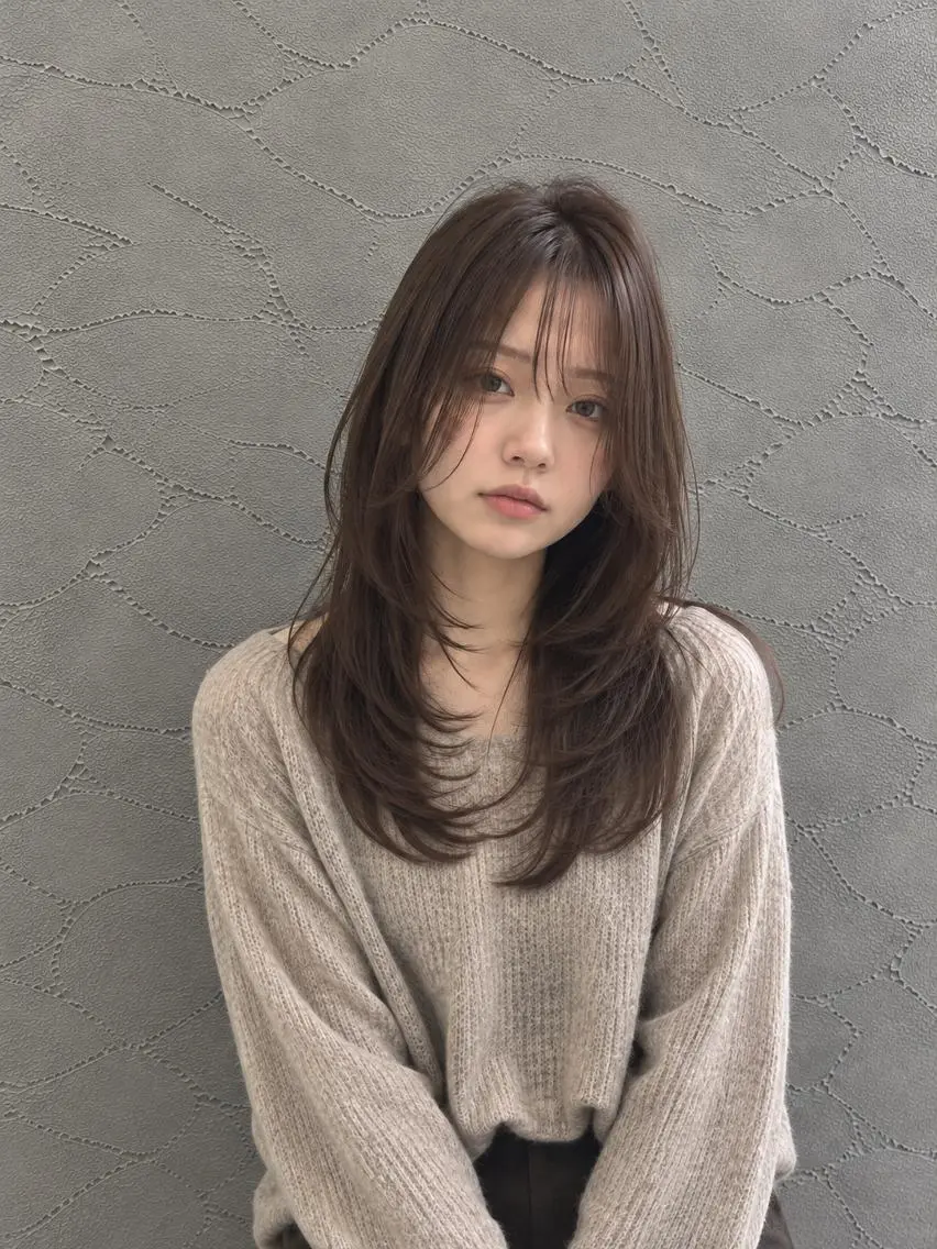 セミロング カラー 脇田 麗乃のヘアスタイル