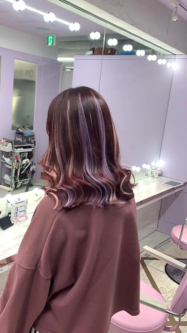 セミロング エクステ 派手髪支持率No1 Eisukeのヘアスタイル
