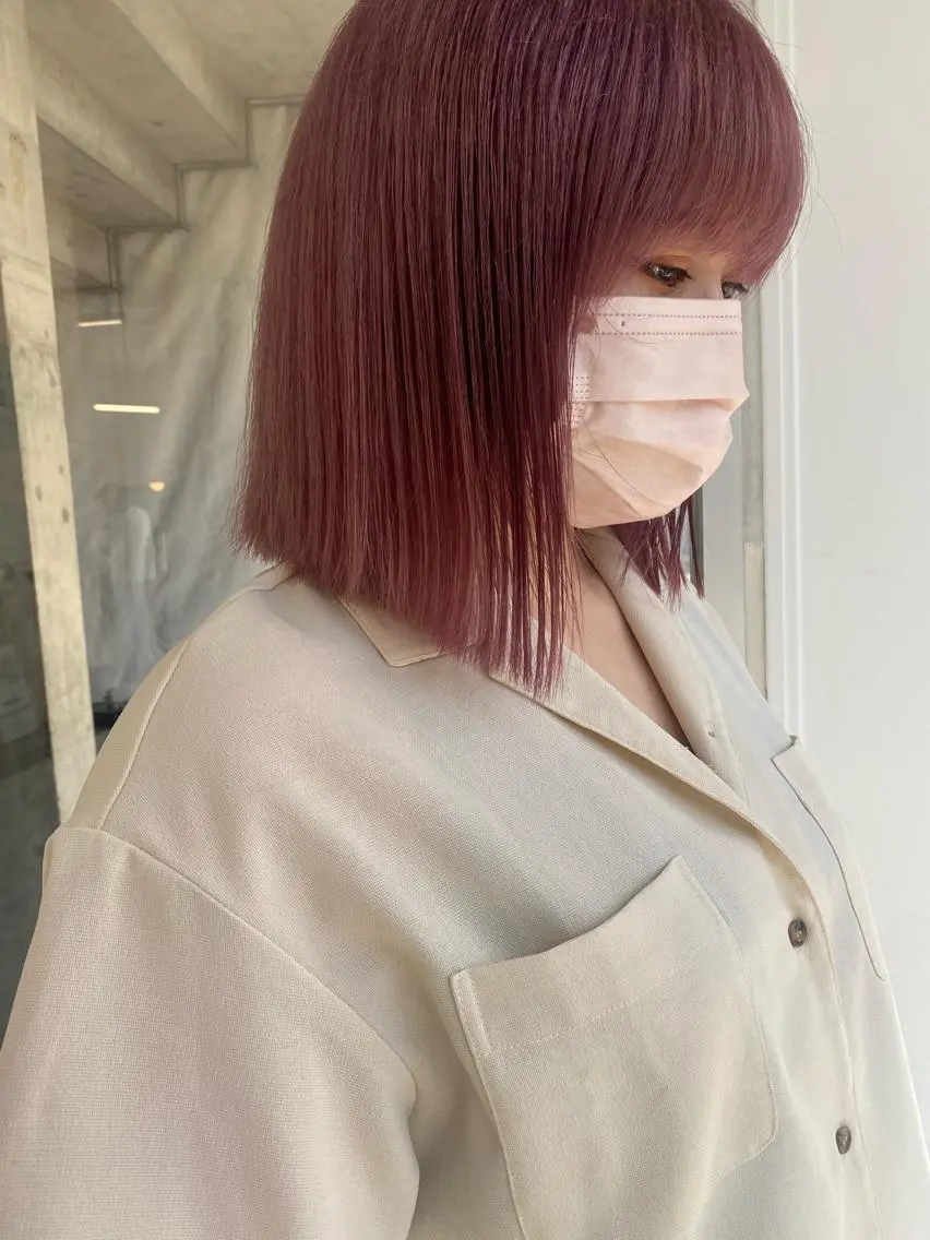 ショート カラー センターパート/ レイヤー/ayuのヘアスタイル