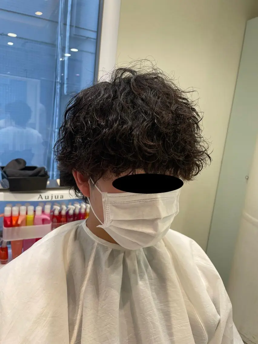 パーマ メンズ メンズパーマ 波巻きパーマ カット パーマ 🔹メンズ縮毛矯正 川島爽楽🔹のヘアスタイル