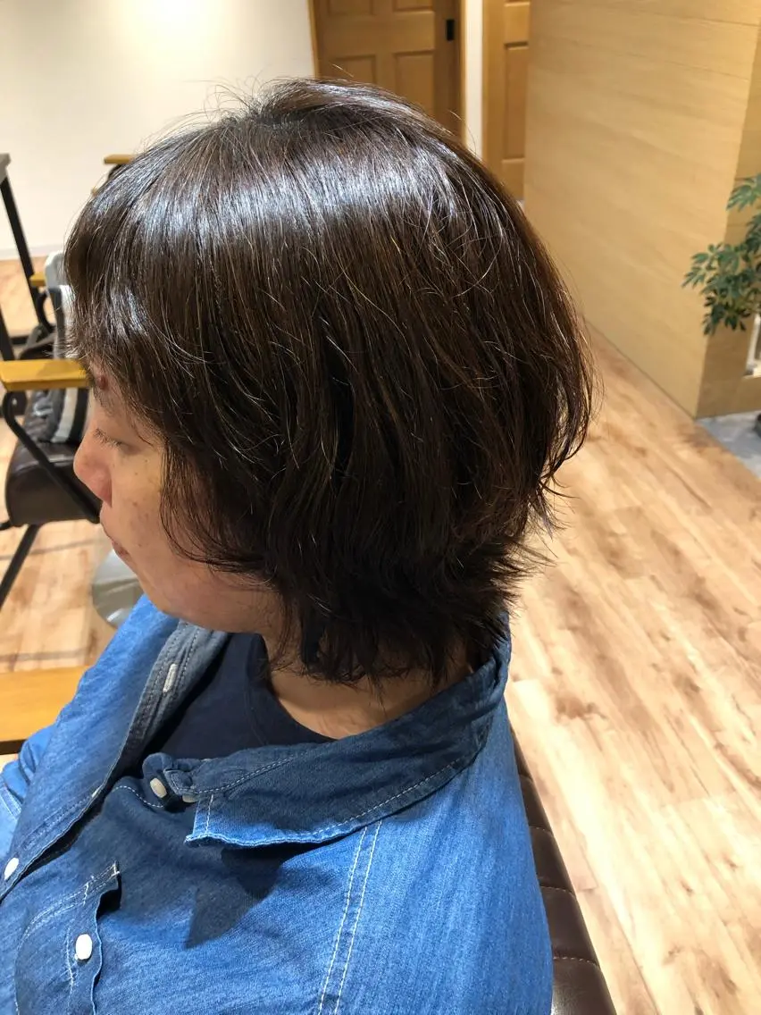 ショート パーマ レイヤーカット ウルフカット ウルフレイヤー Live店長 yumenaのヘアスタイル