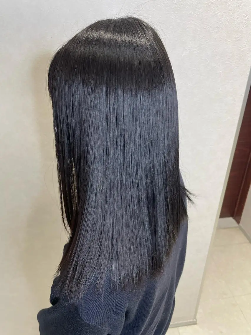 セミロング ⭐️吉田萌⭐️ 髪質改善カラー⭐️のヘアスタイル
