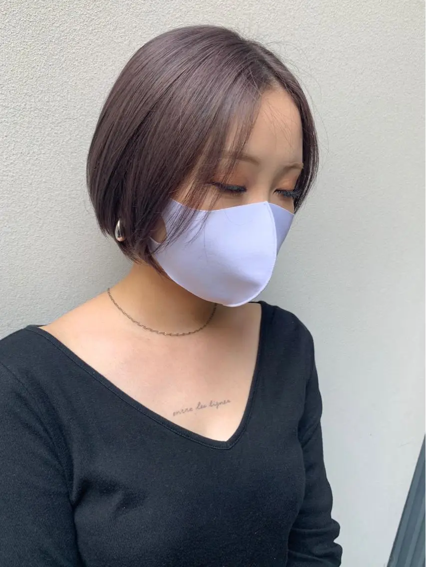 ショート カラー カット トリートメント 矢野 晃平のヘアスタイル