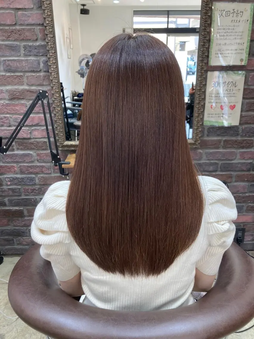 セミロング 髪質改善NO1🏅 小川 綾子のヘアスタイル
