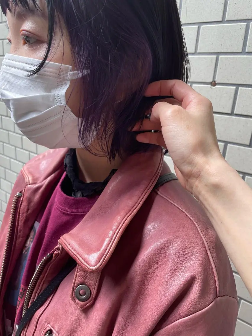 ミディアム カラー ヘアアレンジ layer cut 店長/MIKUのその他イメージ