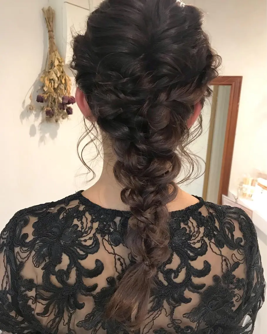 ロング ヘアアレンジ クニモトハルナ ボブ/柔らかカラーのヘアスタイル