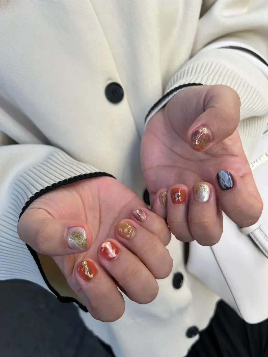 ネイル なぽ ❤︎長さだし / 韓国nailのネイルデザイン