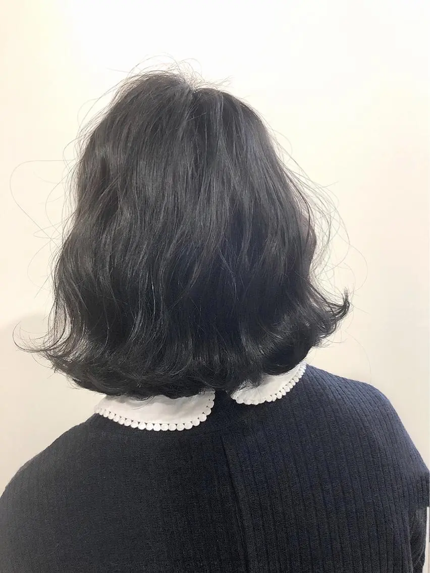 ショート カラー カット パーマ イメチェン☆丁寧接客 田中 優貴のヘアスタイル