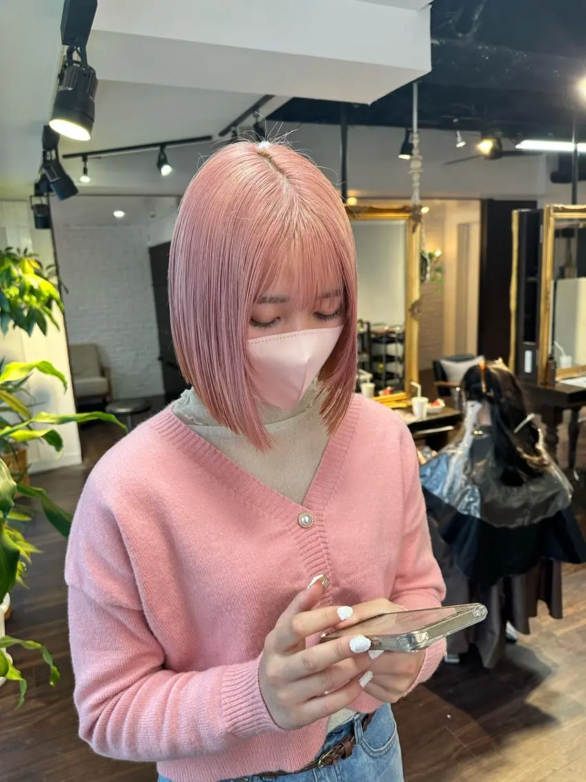 ミディアム カラー アディクシーカラー ブリーチ ケアブリーチ デザインカラー ハイトーンカラー ワンホンヘア/ レイヤー/Kaitoのヘアスタイル