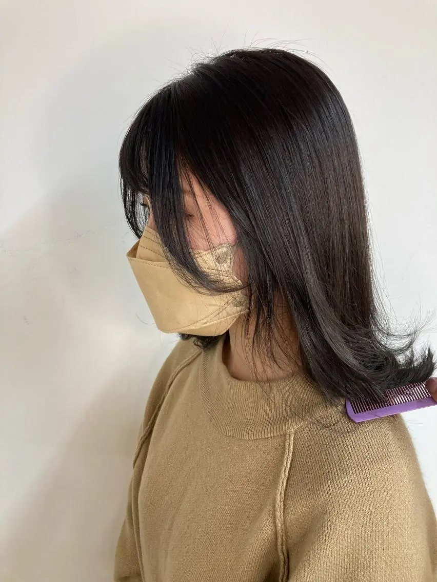 ミディアム カラー カット ヘアカラー ヘアセット ✂️似合わせの魔術師 石田一樹✂️のヘアスタイル