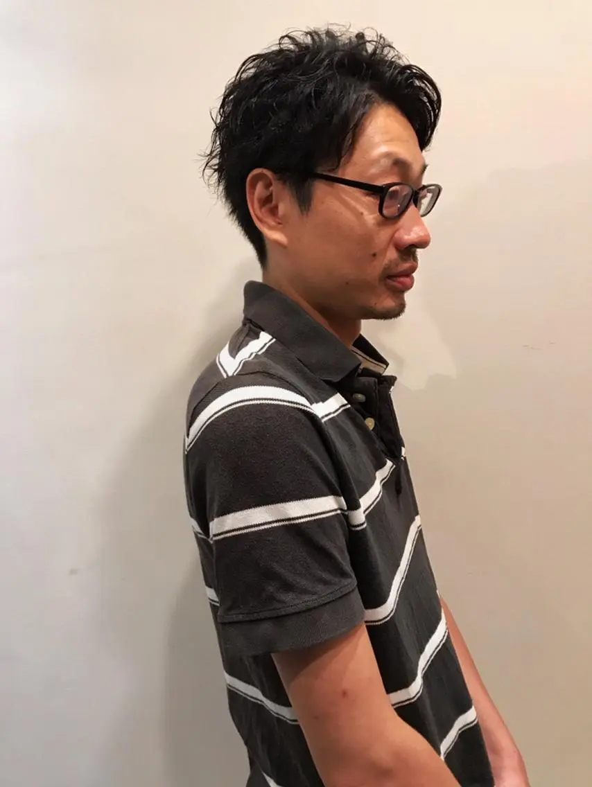 ショート パーマ メンズ メンズパーマ 中村 梨沙のマツエク・マツパデザイン