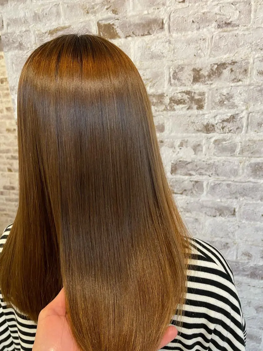 セミロング カラー トリートメント カット トリートメント TELA HAIR 守谷のヘアスタイル