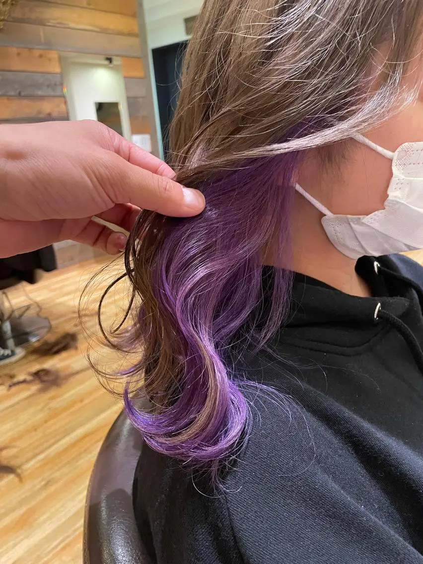 ミディアム 柔らかな縮毛矯正 透明感カラー💫のヘアスタイル