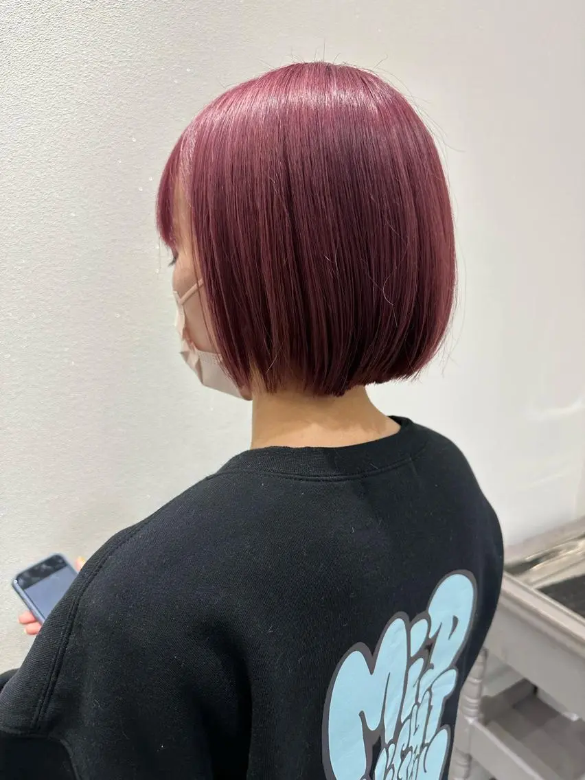ショート カラー 💘韓国カラー💘 クルミのヘアスタイル