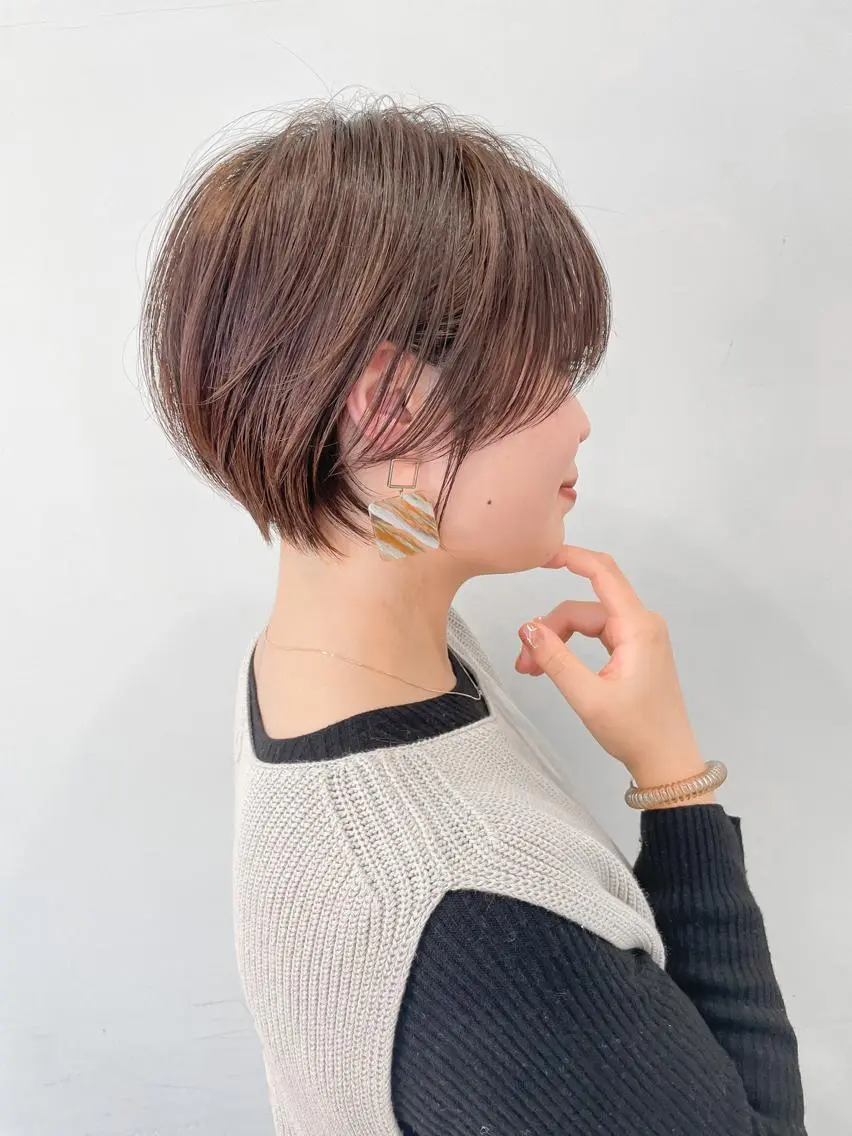 ショート クロスパーマ松永裕久 似合わせカットのヘアスタイル