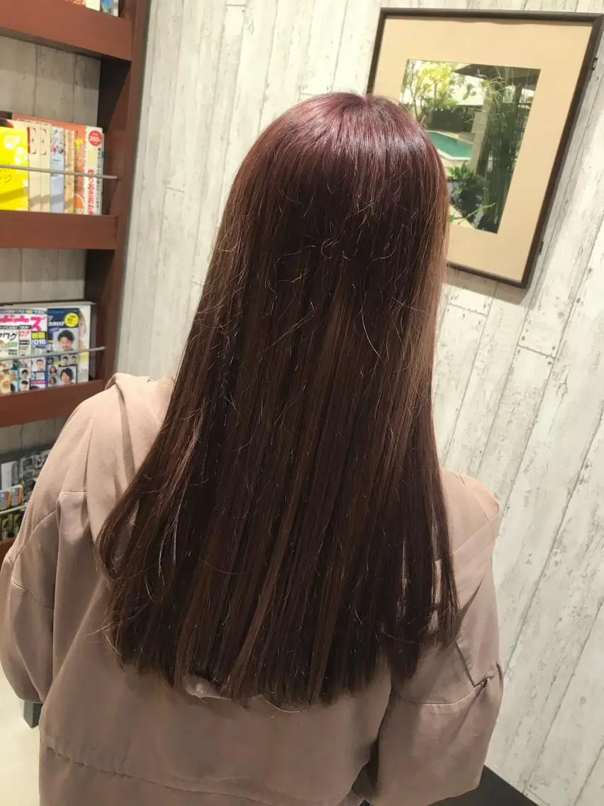 ロング カラー ヘアカラー トリートメント 🦋店長🦋 ほんさわ みずきのヘアスタイル