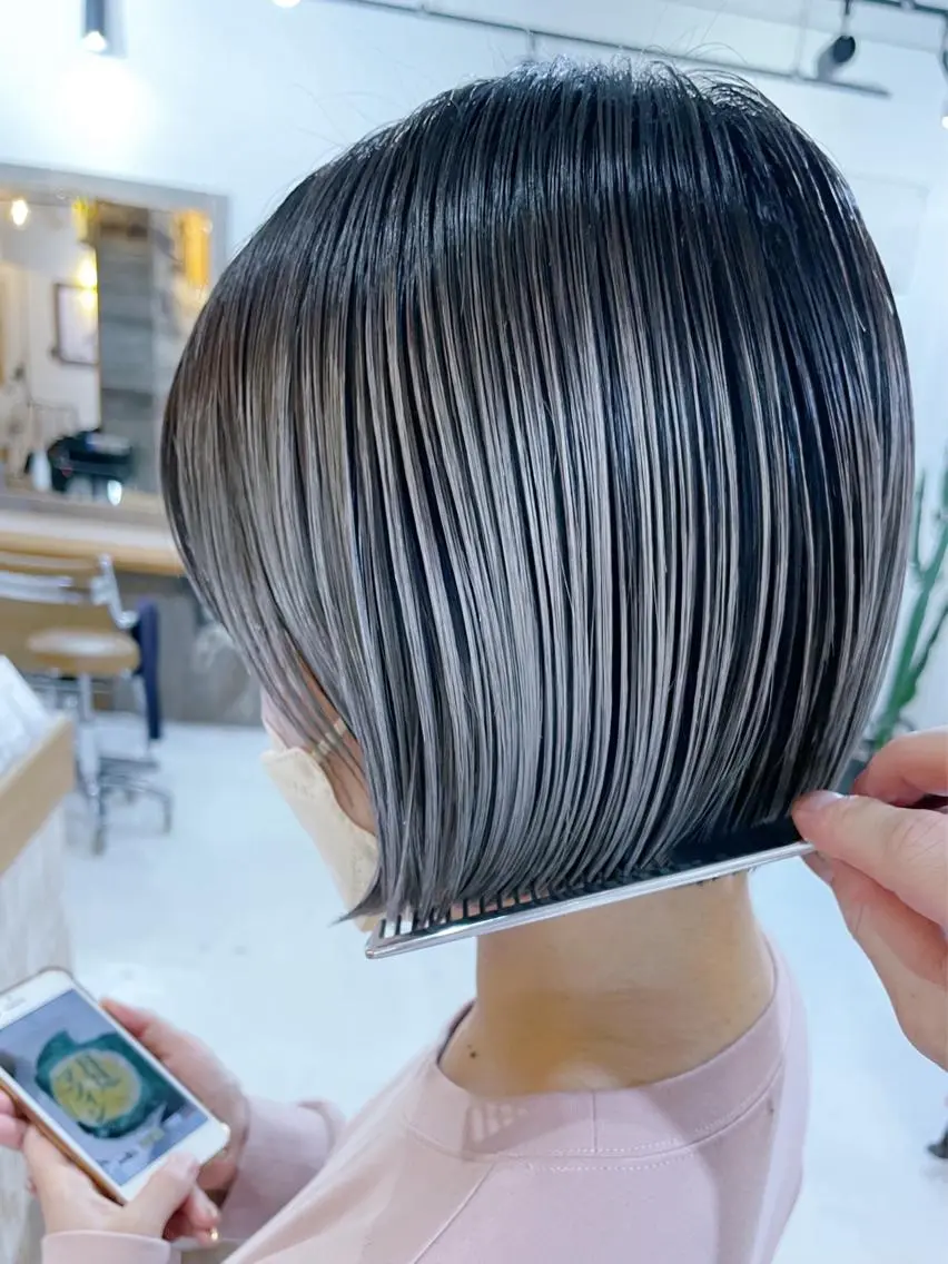 ショート カラー カット ヘアカラー ケアカラー×髪質改善 🌙OKUBO🌙のヘアスタイル