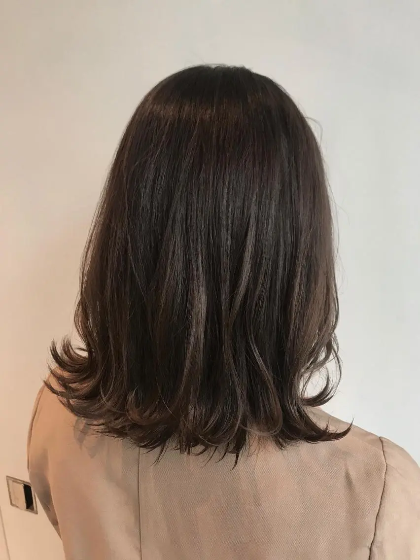 ミディアム カラー ベージュカラー 中塚 義人のヘアスタイル