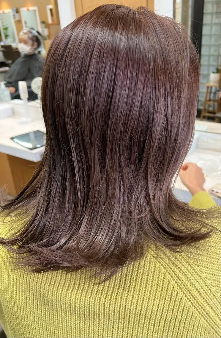 セミロング カラー 透明感カラー/ イルミナカラーヒロキのヘアスタイル