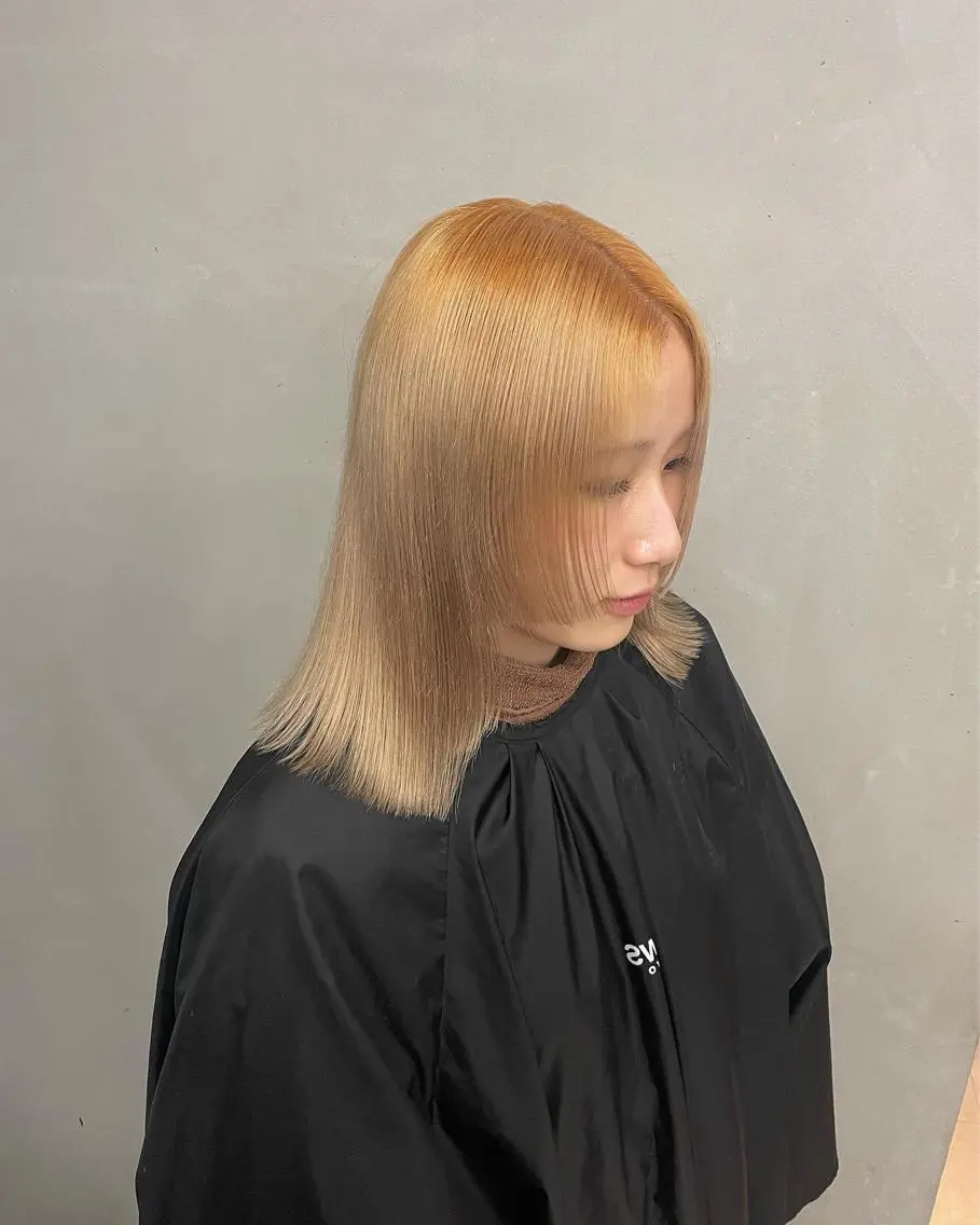 ミディアム カラー カット ヘアカラー トリートメント 佐伯 和佳のヘアスタイル