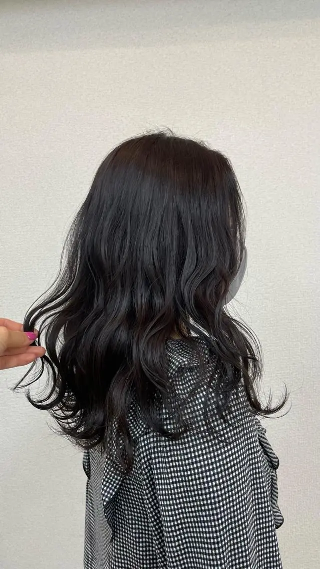 セミロング カラー もりたみかこ 美容師お休み中のヘアスタイル
