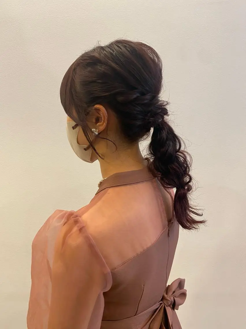 セミロング カラー ヘアアレンジ カット ヘアカラー トリートメント 市川 博紀 店長のヘアスタイル
