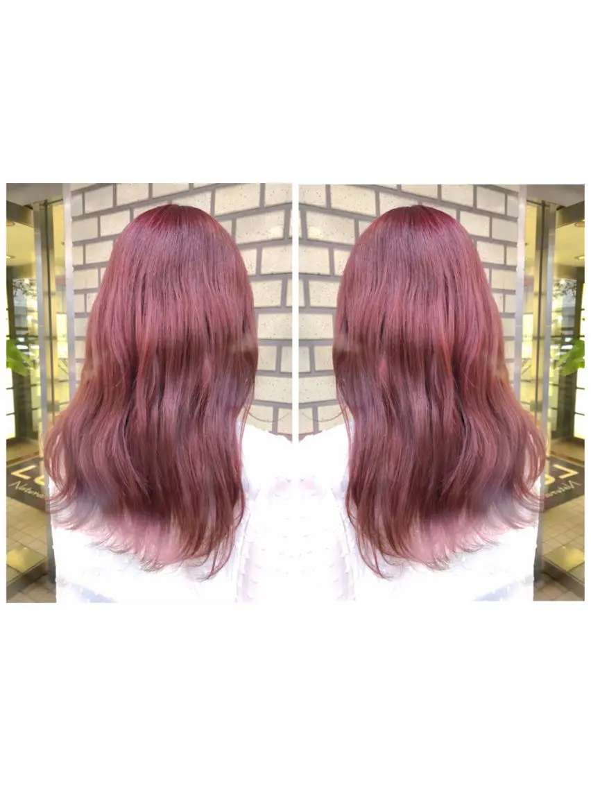 ロング カラー ピンクカラー ピンクパープル パープルカラー ブリーチ/髪質改善 🍀MASAKiのヘアスタイル