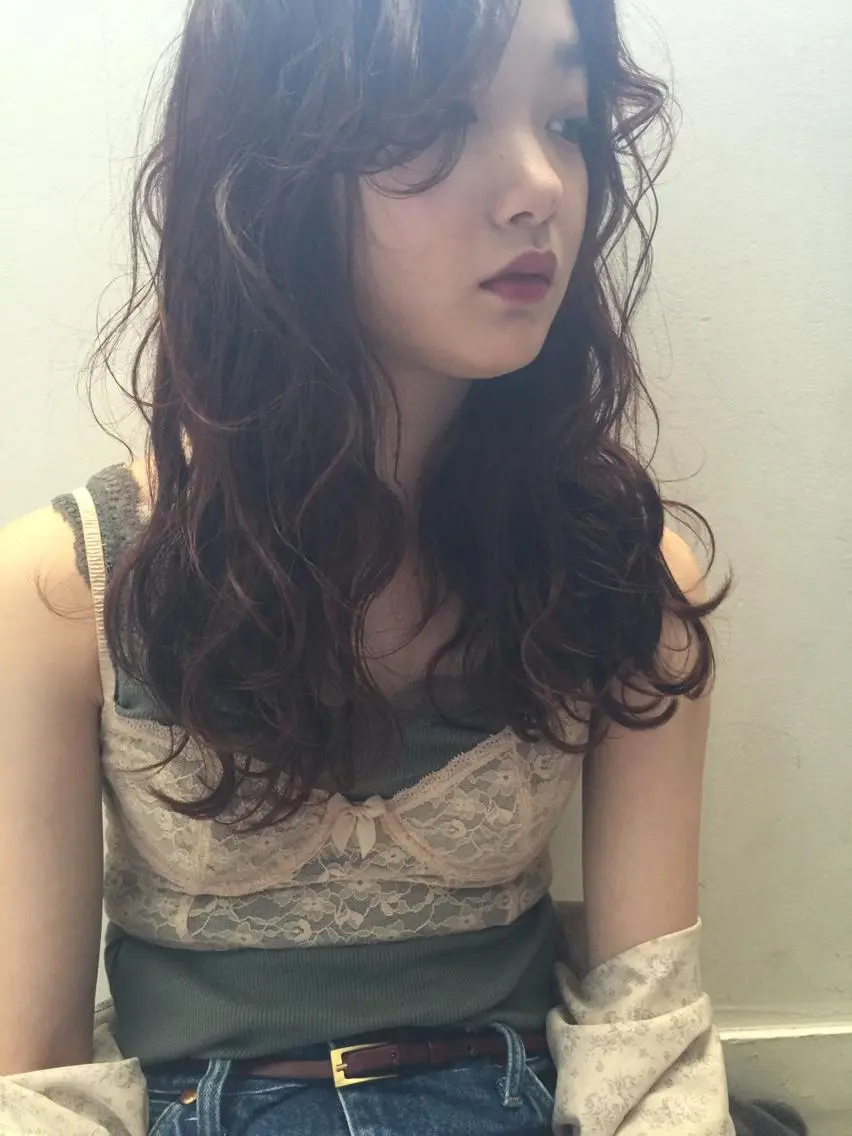 ロング パーマ フレンチボブパーマ Yuukiのヘアスタイル
