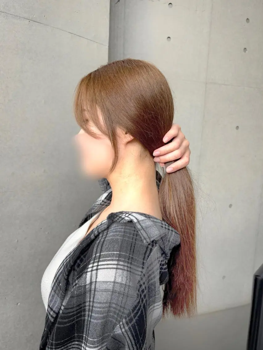 ロング ヘアカラー レナ🧸🤎 アメリシュシュのヘアスタイル