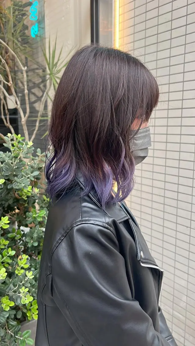 ミディアム カラー ヘアカラー 清田 健太朗のヘアスタイル