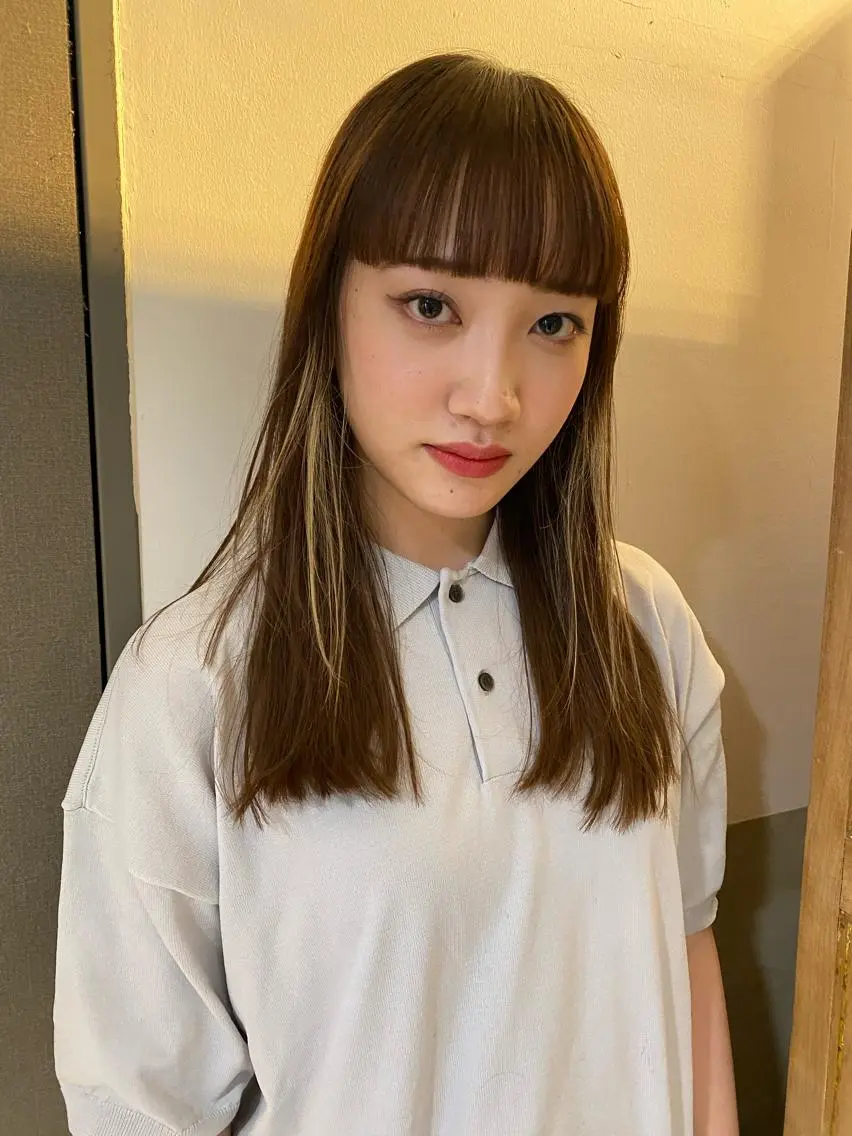 セミロング カラー Pia ツボイ ケイタのヘアスタイル