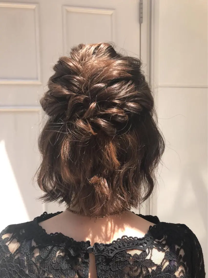 ショート ヘアアレンジ Blanco Color&Careのヘアスタイル