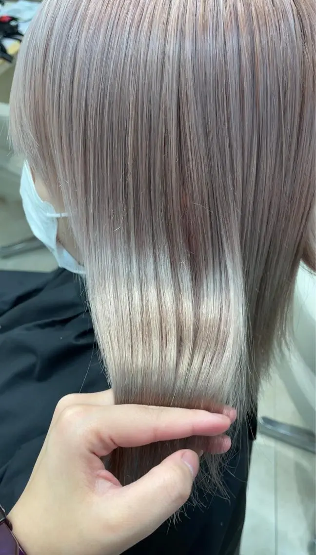 ミディアム カラー 暖色/ブリーチカラー 🎀 M i k uのヘアスタイル