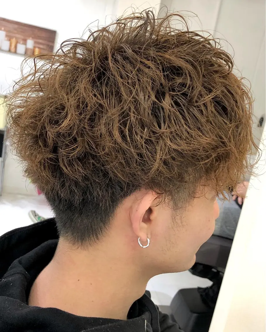 ショート カラー パーマ メンズ メンズ似合わせ🪞 kotoriのヘアスタイル