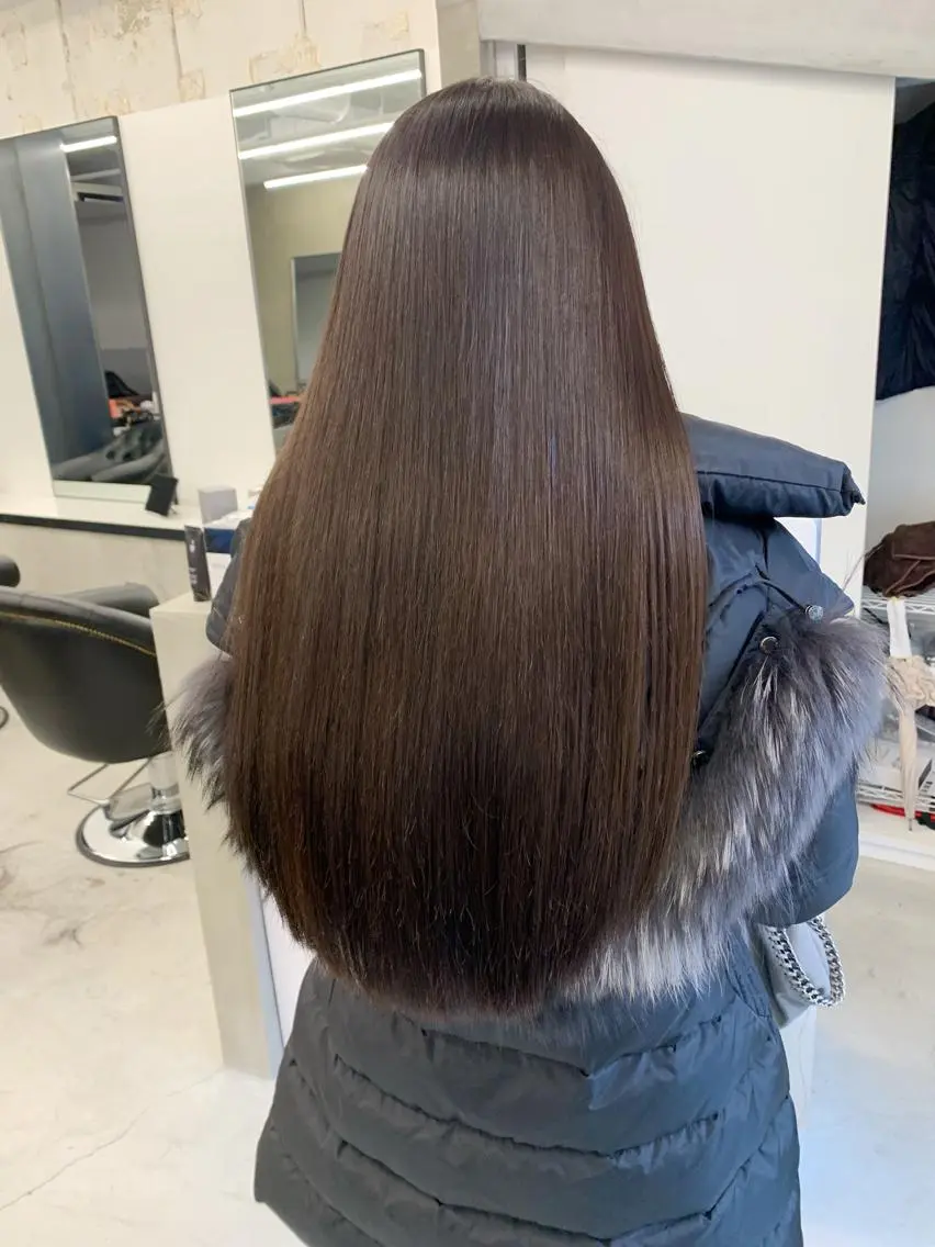 ロング カラー ブラウンカラー カット ヘアカラー トリートメント kimika🥑 メンズ/髪質改善のその他イメージ