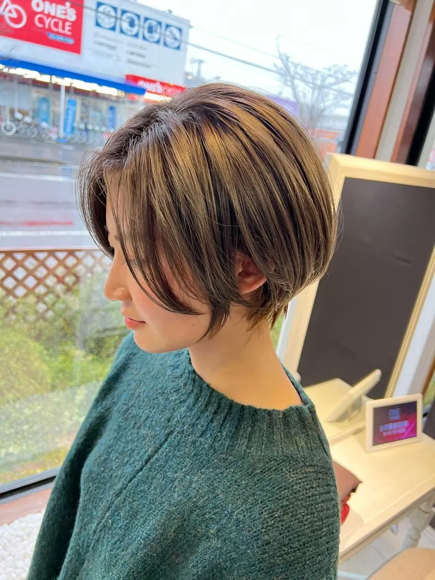 ショート ショートヘア 大野 智亜里のヘアスタイル