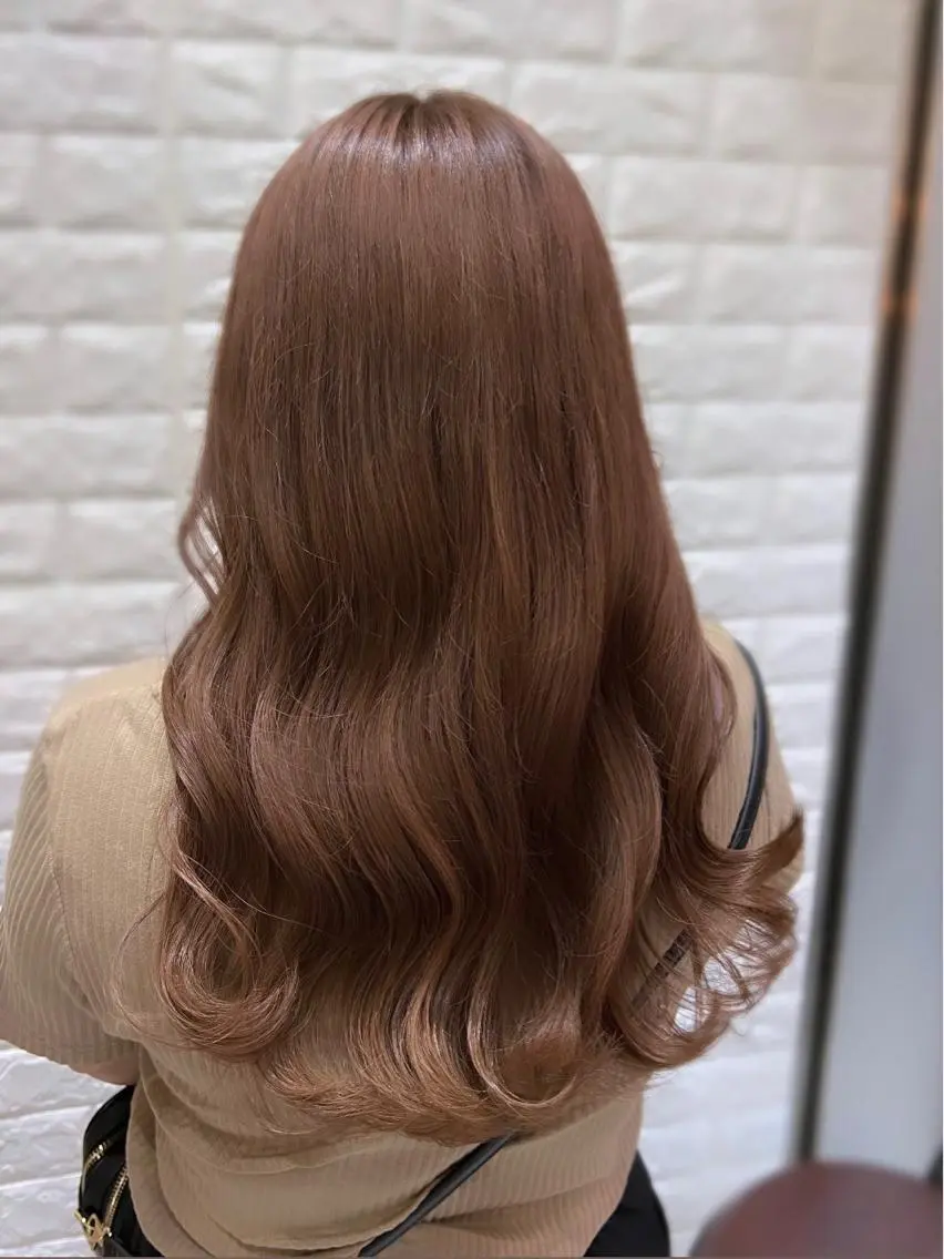 ロング カラー ベージュカラー ブラウンカラー カシス ラベンダーカラー ラベンダーピンク ヘアカラー トリートメント 艶髪 ♡Tomiyaのヘアスタイル