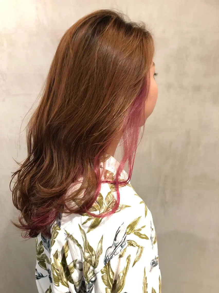 ミディアム カラー パープルカラー カット ヘアカラー トリートメント 大西 直人のヘアスタイル