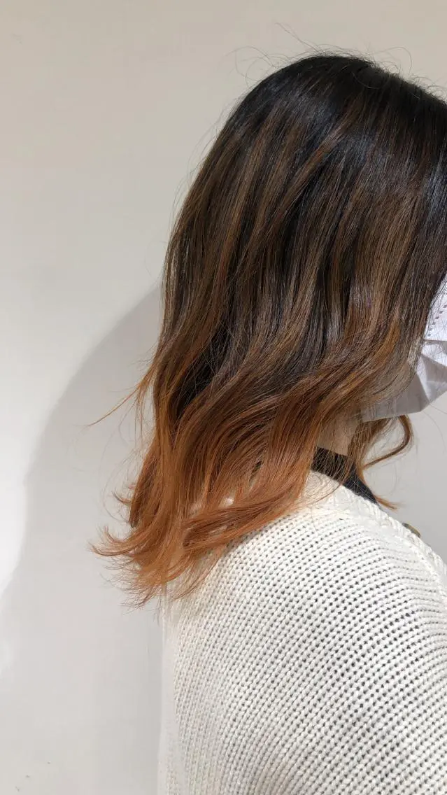 セミロング カラー 🧡マツダテ チヒロ🧡のヘアスタイル