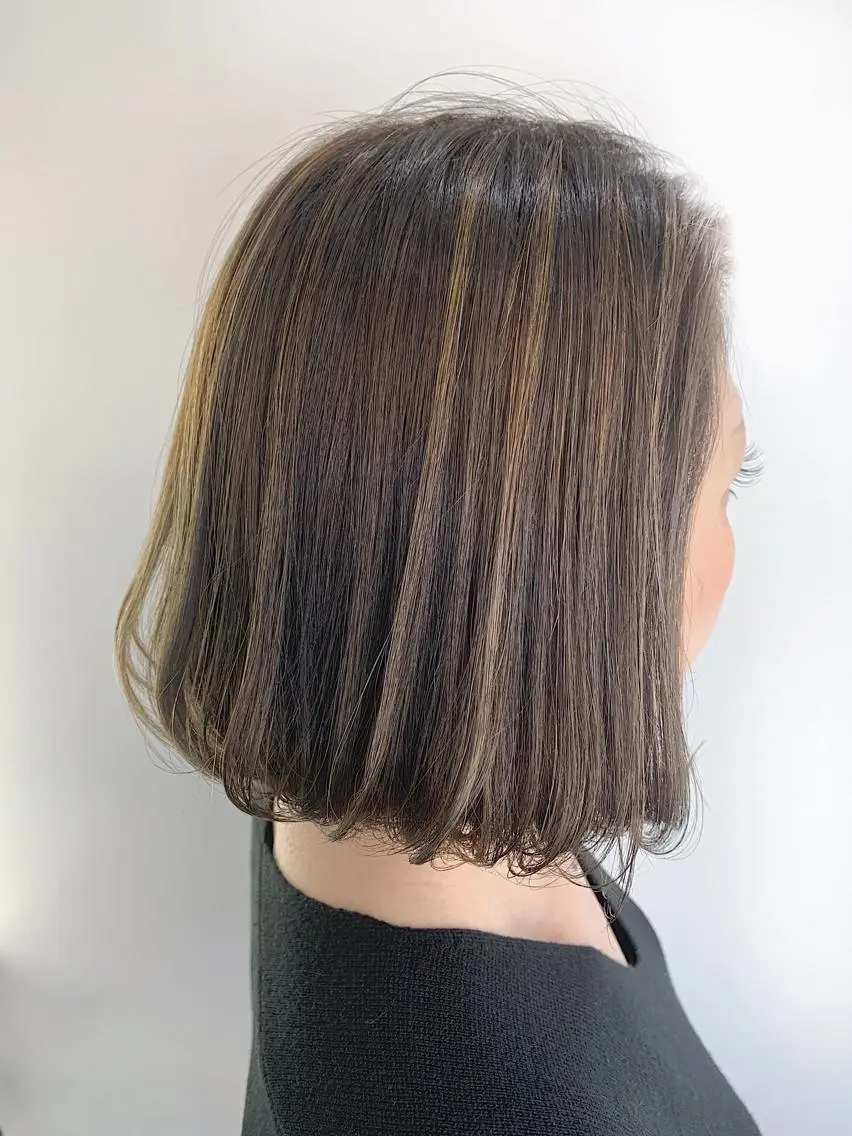 ミディアム カラー ヘアアレンジ ミディアムパーマ アディクシーカラー ベージュカラー グレージュ ハイライトカラー ヘアカラー トリートメント ヘッドスパ ヘアセット レイヤーカット/艶髪 🎀笠原 優花🎀のヘアスタイル