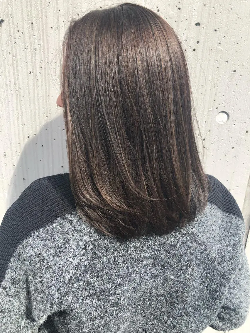 ミディアム カット ヘアカラー トリートメント [仙台髪質改善]小原 弘之のヘアスタイル