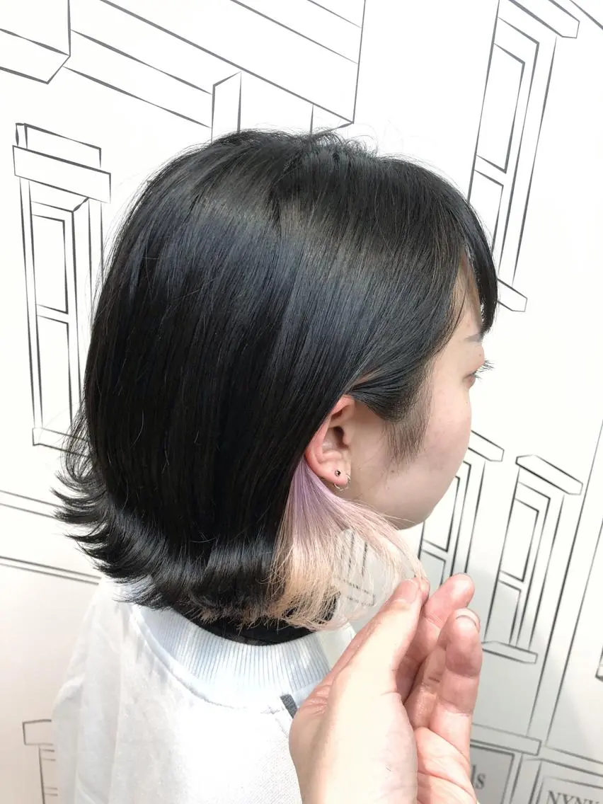 ミディアム カラー イヤリングカラー レイヤー⭐️カラー ⭐️平川雅史のヘアスタイル