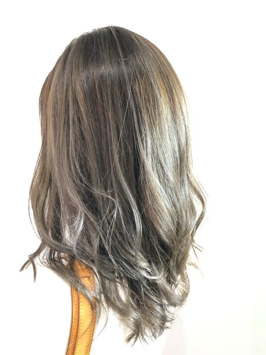 ロング ヘアカラー トリートメント 水谷 竜也のヘアスタイル